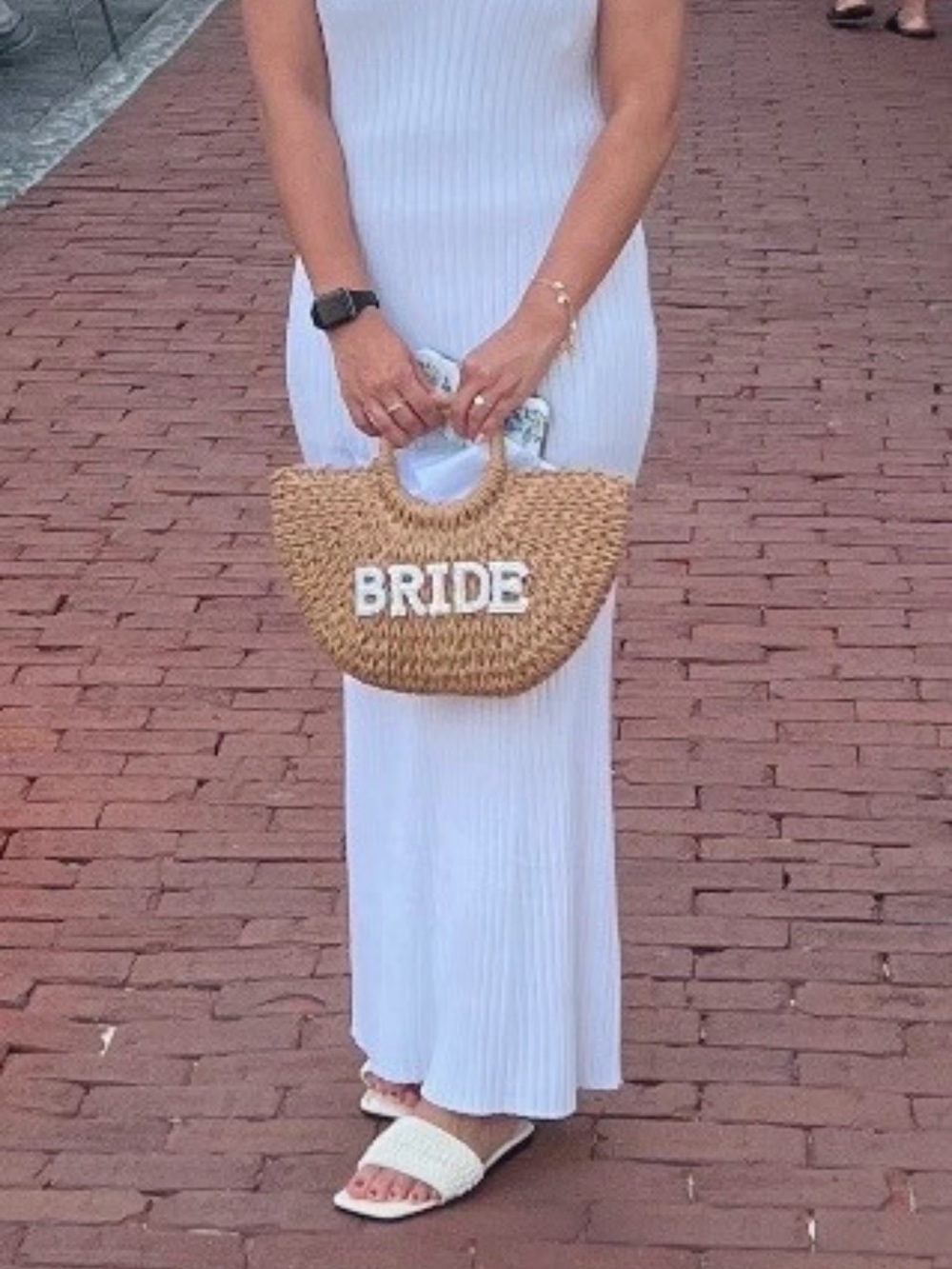 Amazon Essentials White Ribbed Maxi Skirt - Sleek Knit Design